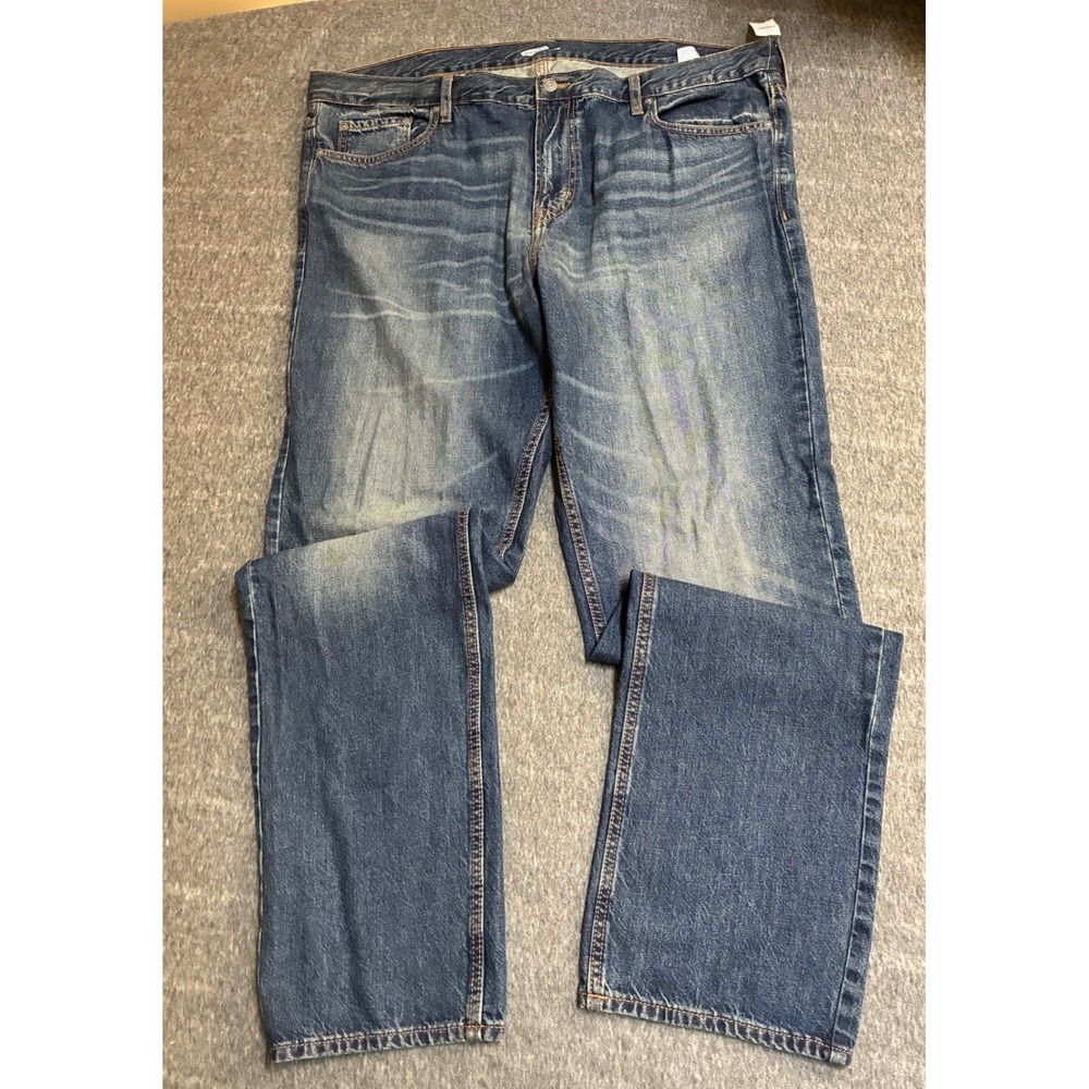 Old Navy Mens Slim Fit Jeans 44x36 Medium Wash Blue Denim 673919-00-1 NWT